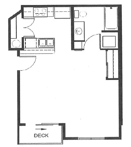 Floor plan Studio 3 Ash Creek