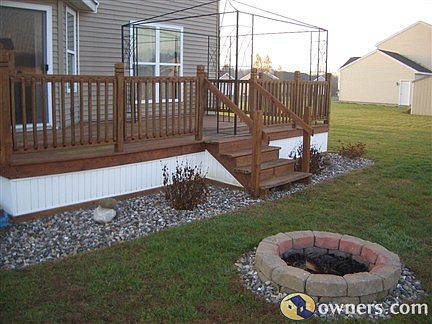 Firepit and large deck