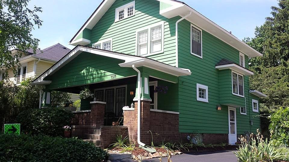 Exterior freshly painted