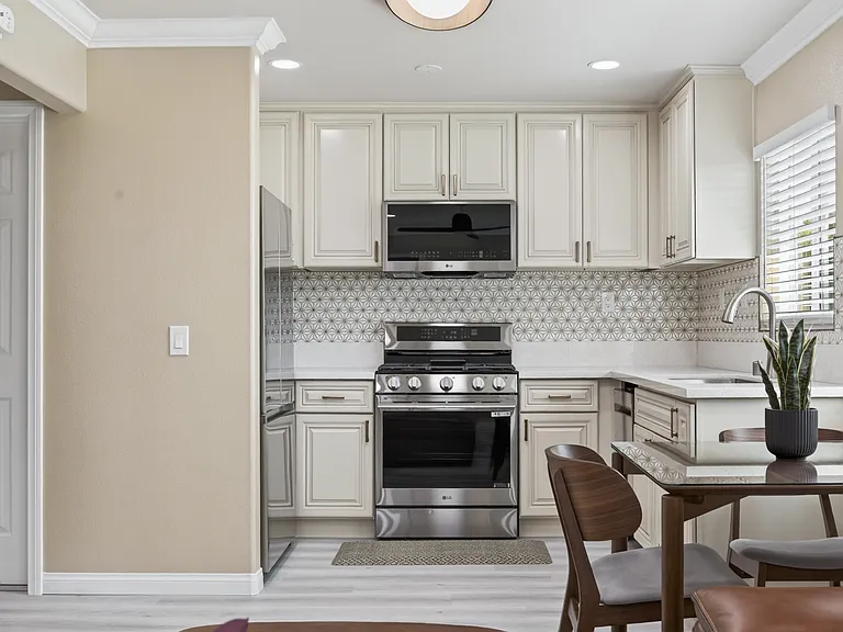 Kitchen and dining area