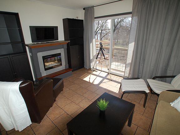 Living room fireplace