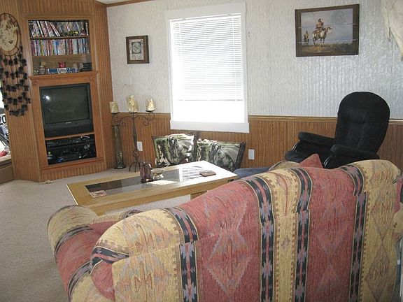 Living room with built in entertainment center 
