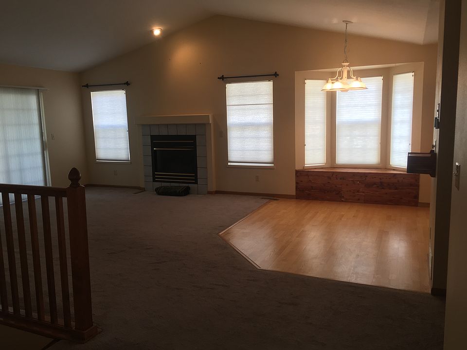 Living room and dining area