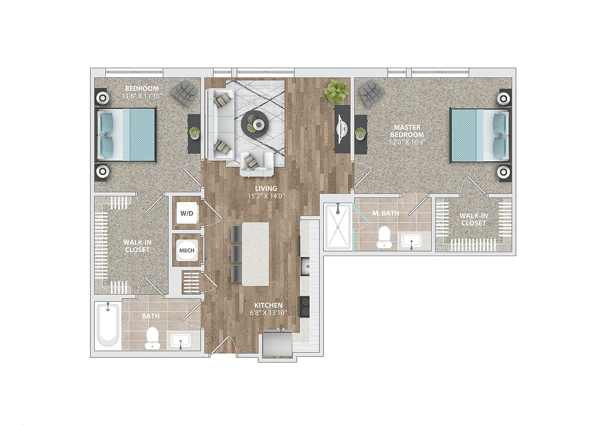 Floor plan B13B