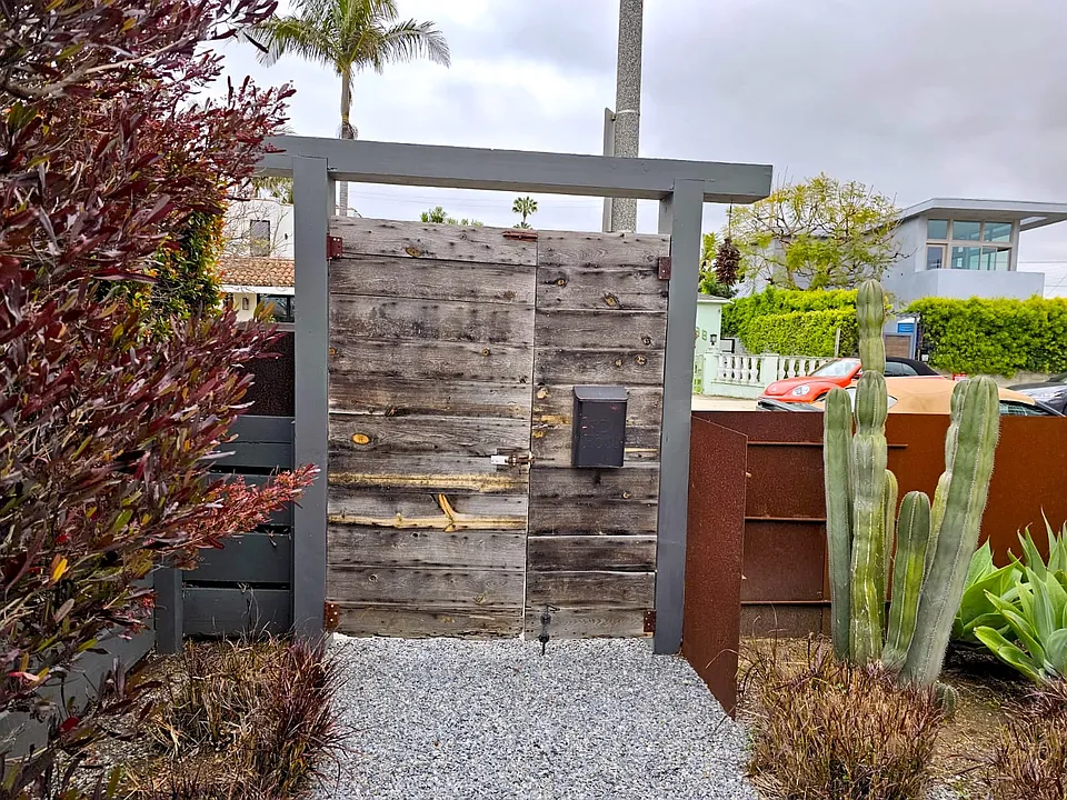 Front gate entry toward the front of the property