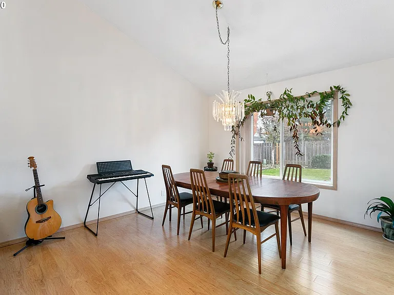 Dining area by living room near front door