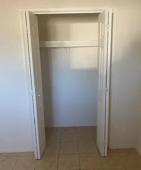 Closet in master bedroom