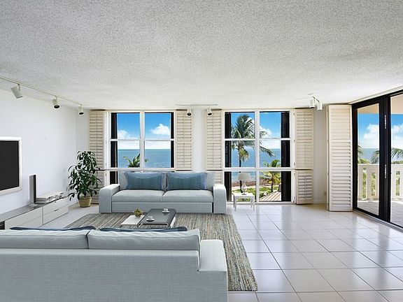 Beachfront Formal Living Room (Virtual Staging)