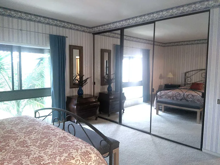 THE PRIMARY SUITE IS SPACIOUS WITH AMPLE CLOSET SPACE... ALL WALLS NOW HAVE NEUTRAL COLORS THROUGHOUT THE HOME