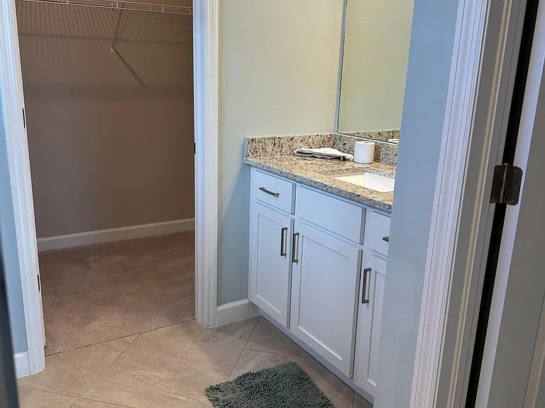 Master bath his and her sinks