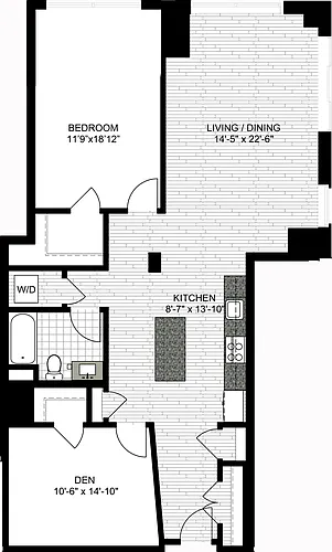 Floor plan 1 Bedroom TTT