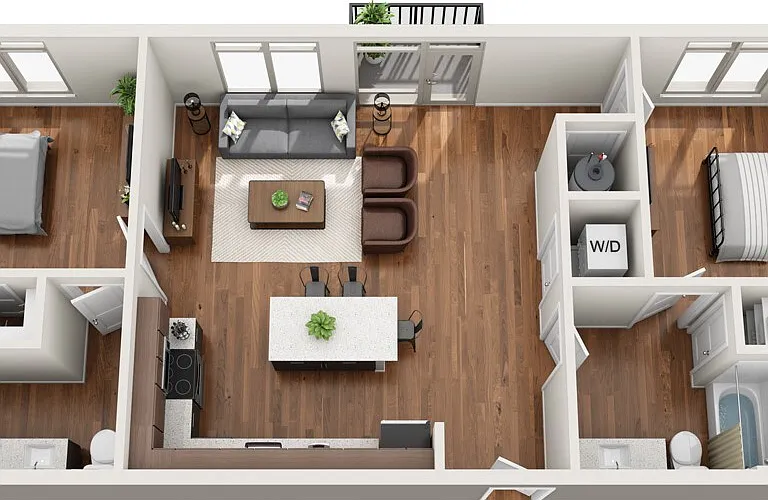 D2.3 floor plan The Yard at Ivanhoe