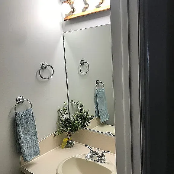 Upstairs half bath