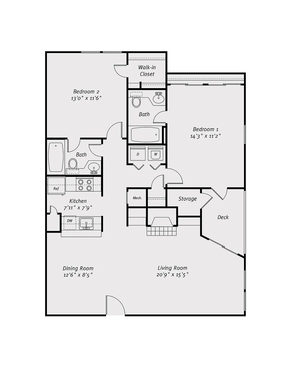 Floor plan B2-Extended-Living