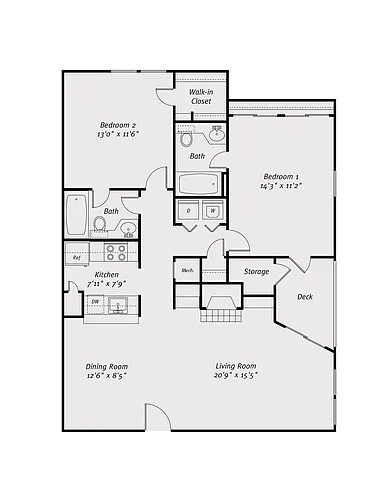 Floor plan B2-Extended-Living