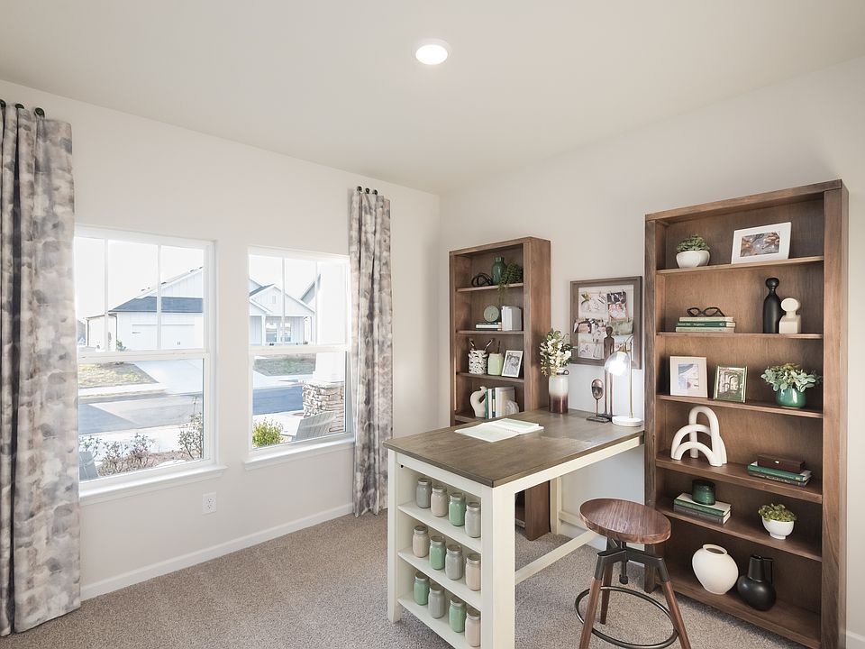 The versatile flex space makes for a great home office or craft room.