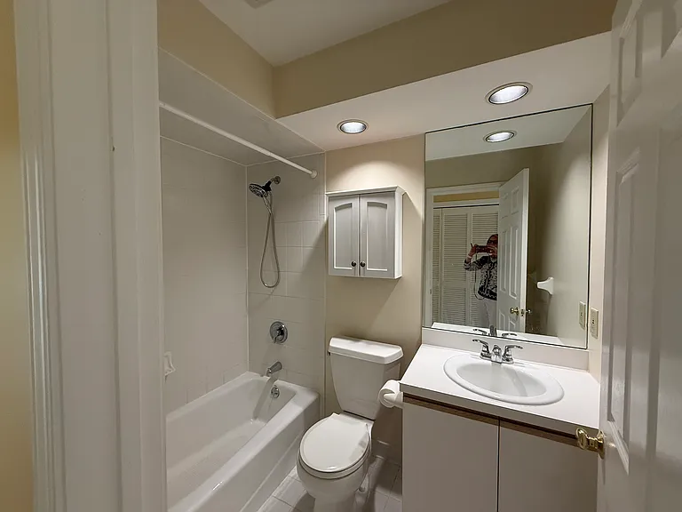 Hall Bath with Shower over Tub