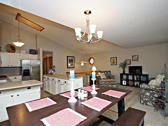 Open floor plan on this main level.