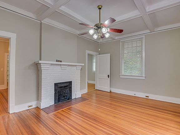 Living room fireplace facade