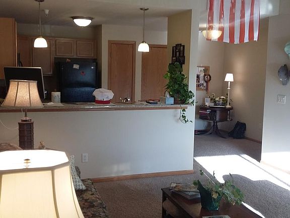 View of Kitchen from living room