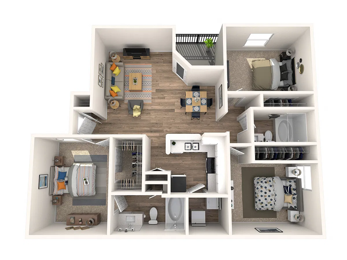 Floor plan 3x2 Platinum