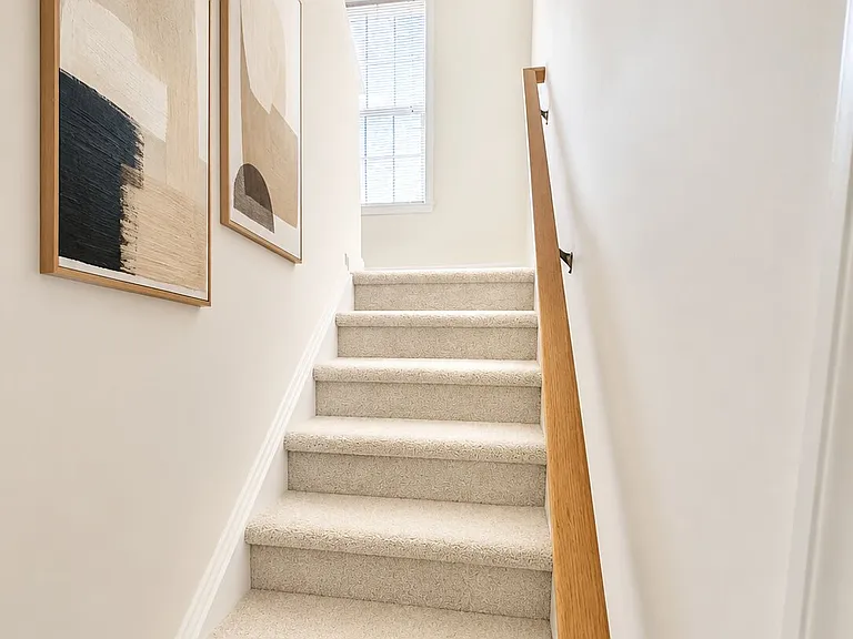 Stairwell to 2nd level - virtually staged
