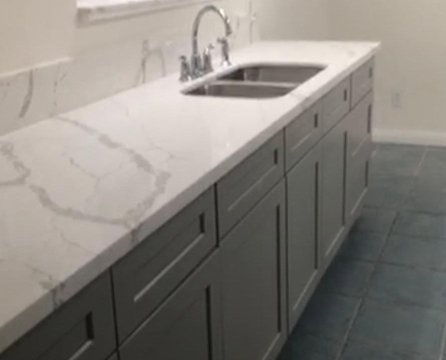 New kitchen cabinet with stone
