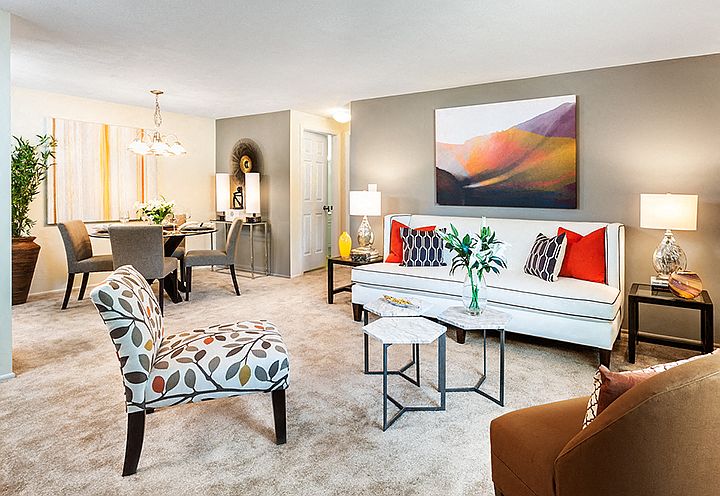 Living Room and Dining Area