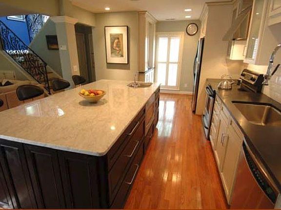 Kitchen with Over-sized Island