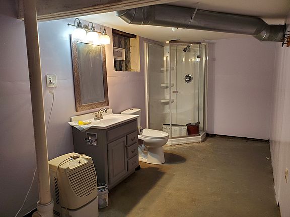 Basement bathroom
