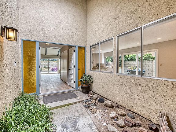 Double front door entry.