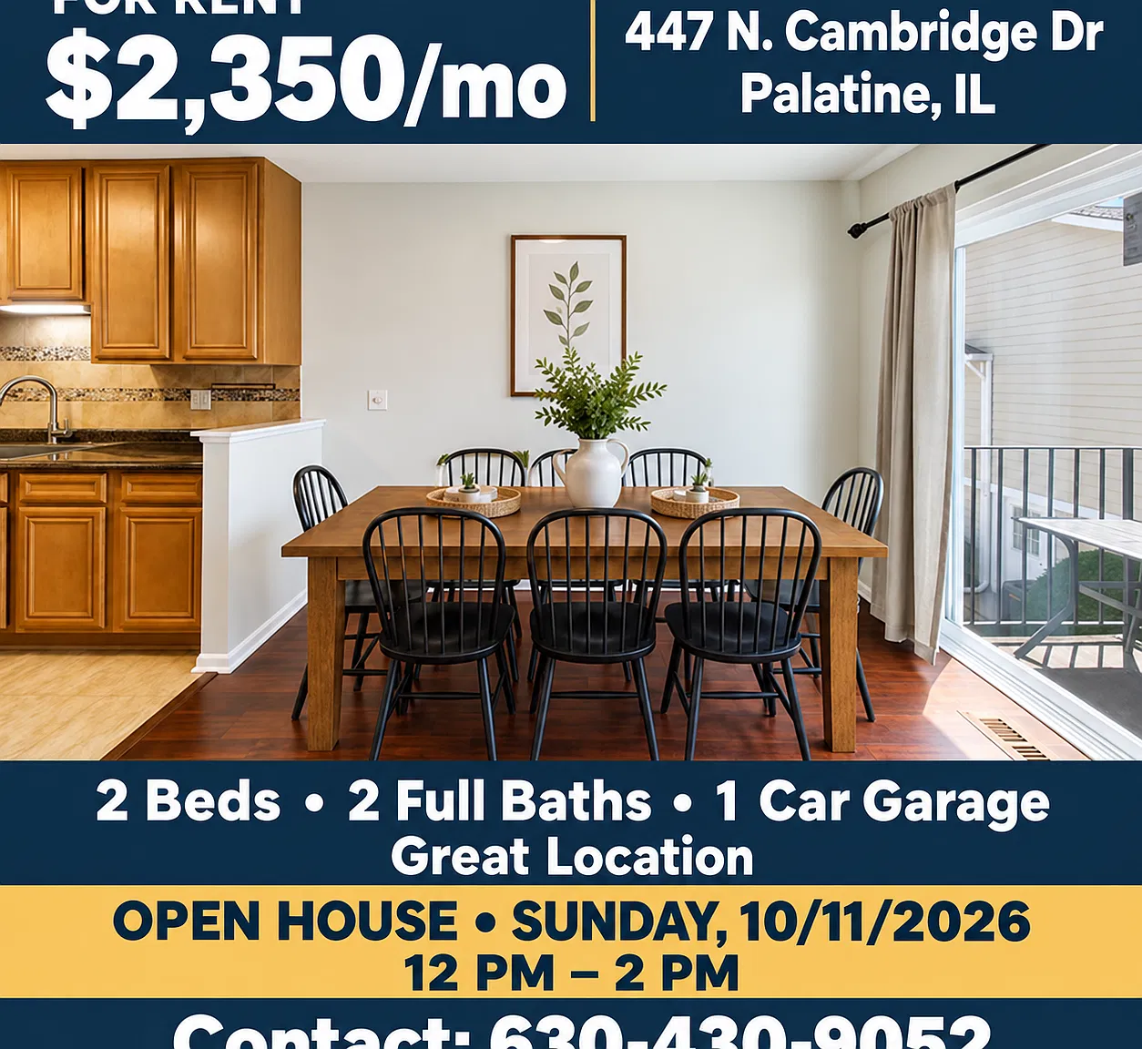 2 bed, 1058 sqft, $2,350 — Photo 3