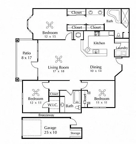 Floor plan 3B