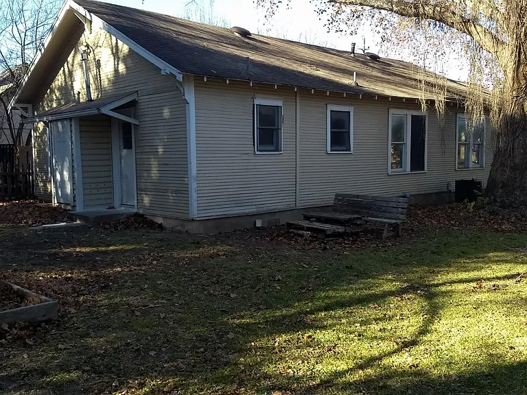 rear of home