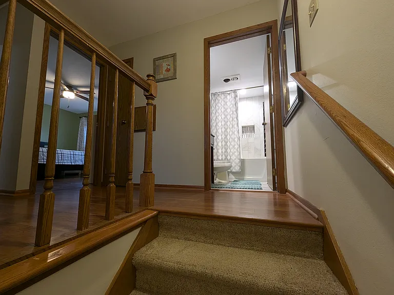 Second floor bathroom and 3 bedrooms