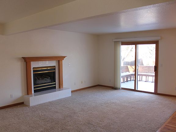 family room with fireplace