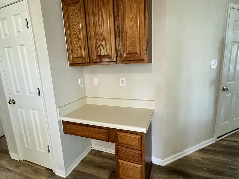 Desk in the kitchen/table area