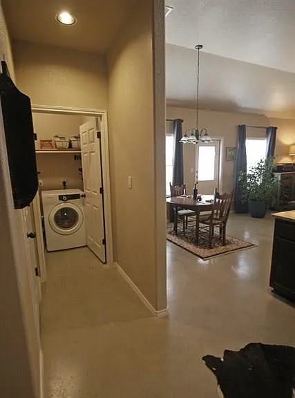 Laundry Room, this property comes with a brand new washer an