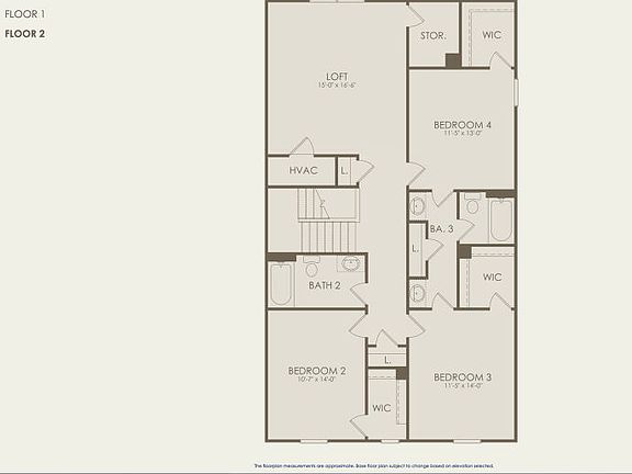Braddock Floor Plan, Quick Move-In Home, Floor 2
