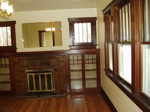 Living room with fire place