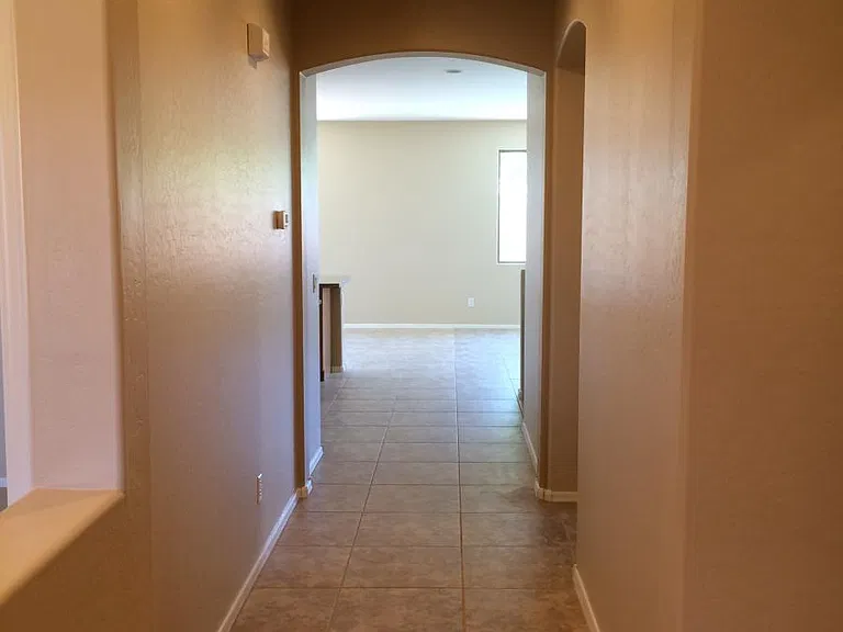 Walking in front door