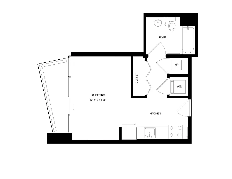 Floor plan Studio-1