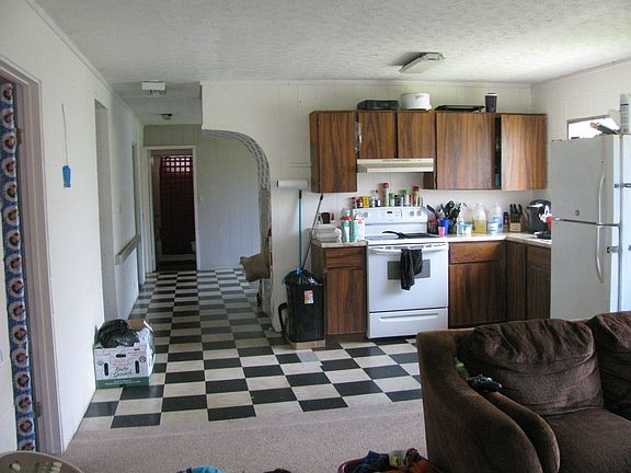 downstairs kitchen/hallway
