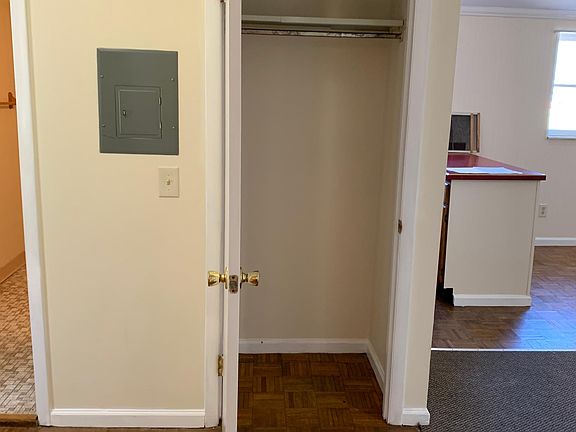 Closet near kitchen/living room area