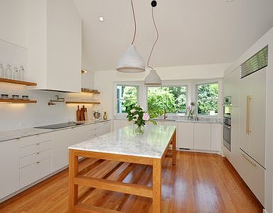 kitchen looking north