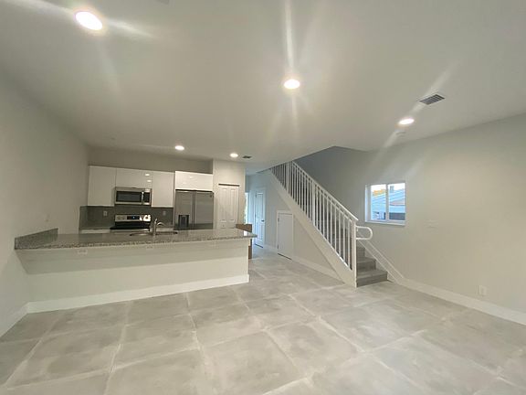 kitchen + living room
