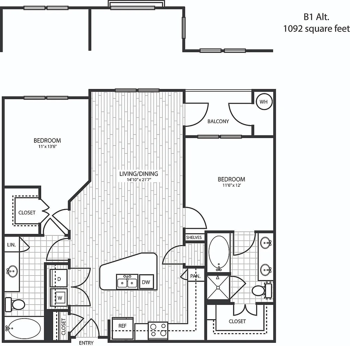 Floor plan B1A