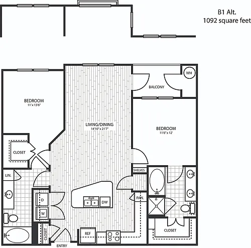 Floor plan B1