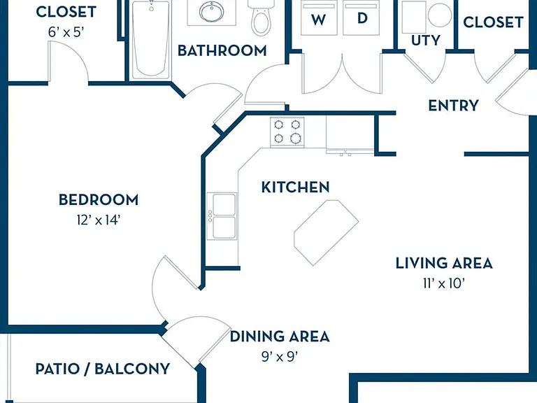 1 Bedroom | 1 Bath | 778 SF 1 Bedroom | 1 Bath | 778 SF
