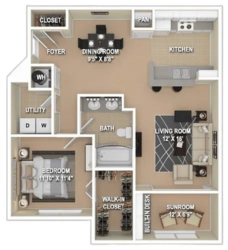 Floor plan A1G